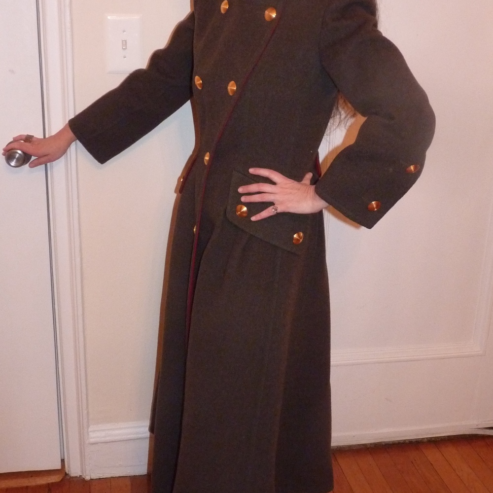 GIVENCHY MILITARY STYLE WOOL COAT 4SIZE